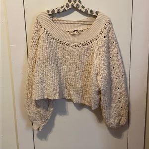 Free people cropped sweater